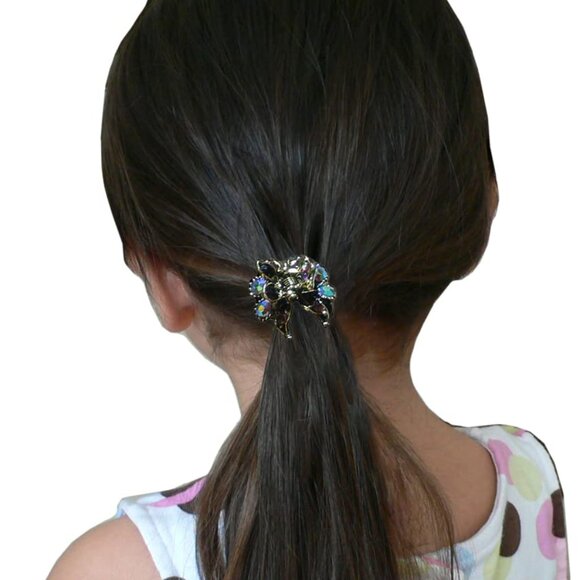 Mini Hair Claws Set 8 Metal Small Clips for Hair Styling Bun Ponytail - Picture 3 of 9